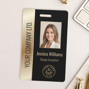 Crachá Foto de Funcionário Personalizada, Código de Barra