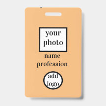 foto de funcionário personalizada, código de barra