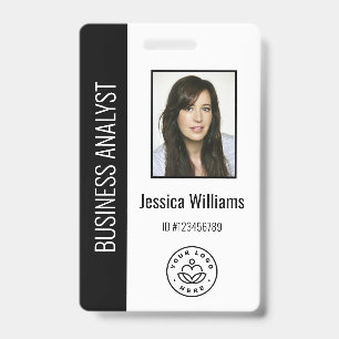 Crachá Foto de Funcionário Personalizada, Código de Barra