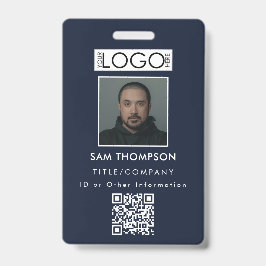 Crachá Foto do cartão de identificação da empresa Código
