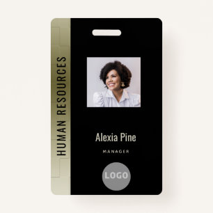 Crachá Foto do Departamento do Nome do Funcionário Corpor