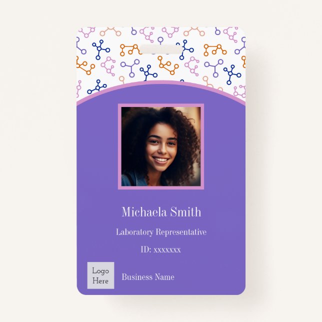 Crachá Foto do funcionário da Science Corporate (Frente)