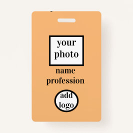 Crachá foto do funcionário do sumário,código do bar,logot