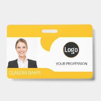 Crachá Foto do Funcionário Personalizada, Nome