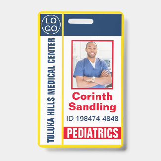 Crachá Foto do Medica Red White e Blue