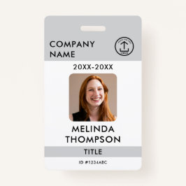 Crachá Foto do Modelo do Nome do Cartão de Identificação 