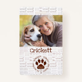 Crachá Foto e nome comercial com a Pata Marrom