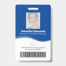Foto ID de identificação de funcionário essencial