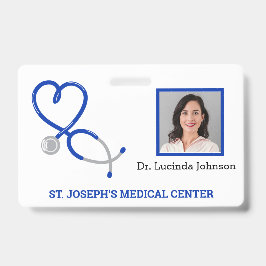 Crachá Foto ID Funcionário Médico Enfermeiro Equipe Médic