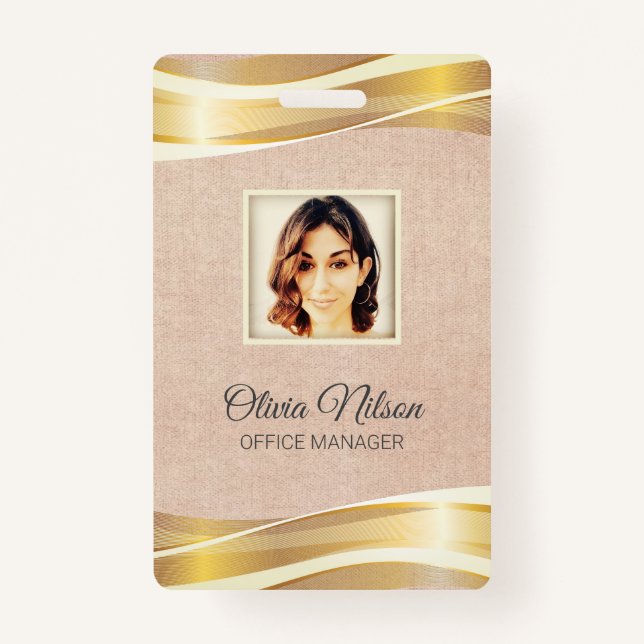 Crachá Foto no fundo do nevoeiro do Rosa (Frente)