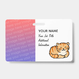 Crachá Foto personalizada com o nome do cuidador de pet