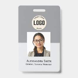Crachá Foto Personalizada de Funcionário, Código de Barra