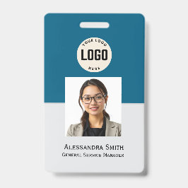 Crachá Foto Personalizada de Funcionário, Código de Barra