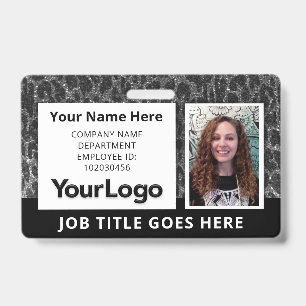 Crachá Foto Personalizada de Funcionário Corporativo com