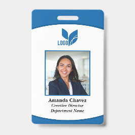 Crachá Foto personalizada de funcionário de empresa