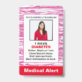 Crachá Foto personalizada do Cartão de Identificação de E