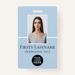 Crachá Foto personalizada do funcionário, código de barra