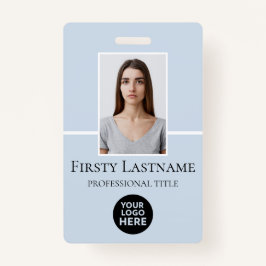 Crachá Foto personalizada do funcionário, código de barra