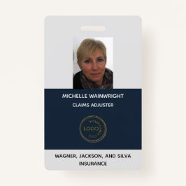 Crachá Foto personalizada para funcionários Adicionar o l