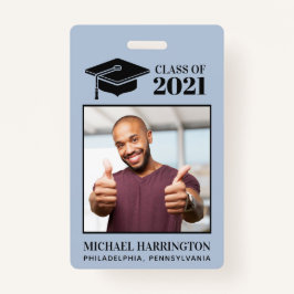 Crachá Foto, texto e cor personalizados