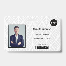 Crachá Fotografia de identificação em preto e branco