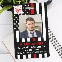 Crachá Fotografia Personalizada do Departamento de Bombei