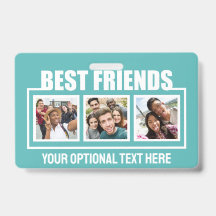 Fotos personalizadas dos melhores amigos, texto e
