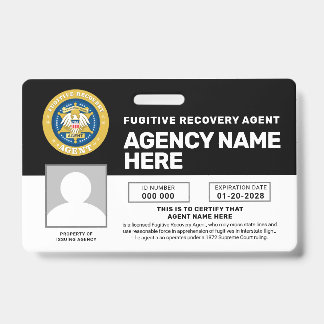 CRACHÁ FUGITIVO DO AGENTE DE RECUPERAÇÃO