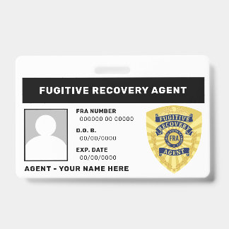 CRACHÁ FUGITIVO DO AGENTE DE RECUPERAÇÃO