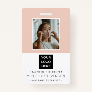 Crachá Funcionário de Fotografia Moderno