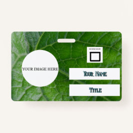 Crachá Funcionário de Imagem de Nome Personalizado Detalh