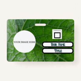 Crachá Funcionário de Imagem de Nome Personalizado Detalh