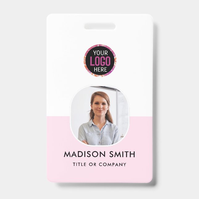 Crachá Funcionário Personalizado | Empregado empresarial  (Frente)