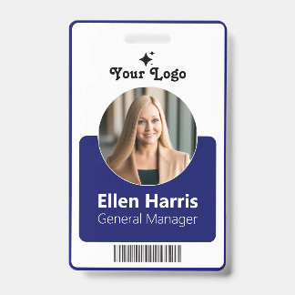 Crachá Funcionário Personalizado | Foto, Cargo, QR, Nome