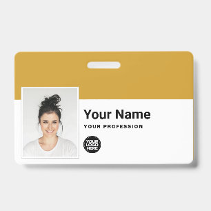 Crachá Funcionário Personalizado - Foto, Código de Barras