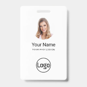 Crachá Funcionário Personalizado - Foto, Código de Barras