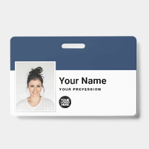 Crachá Funcionário Personalizado - Foto, Código do Bar,