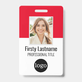 Crachá Funcionário Personalizado - Foto, Código do Bar, L