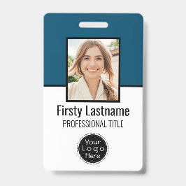 Crachá Funcionário Personalizado - Foto, Código do Bar, L