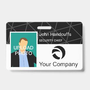 Crachá Funcionário Personalizado - Foto, Código do Bar, L