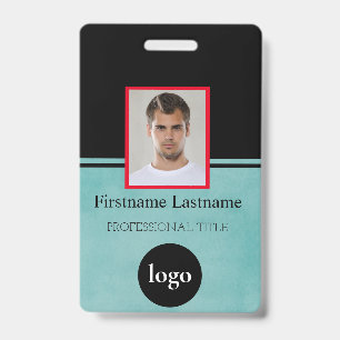 Crachá Funcionário Personalizado - Foto, Código do Bar, L