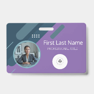 Crachá Funcionário Personalizado - Foto, Código do Bar, L