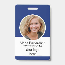 Crachá Funcionário Personalizado, Foto, Código do Bar, Lo