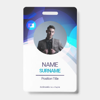 Crachá Funcionário Personalizado -Foto, Endereço, Logotip