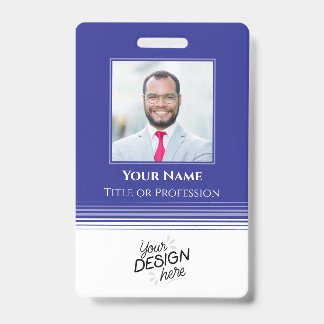 Crachá Funcionário Personalizado, Foto, Nome, Título, Log