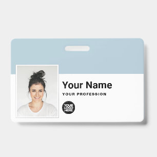 Crachá Funcionário Personalizado - Nome do Logotipo Prof