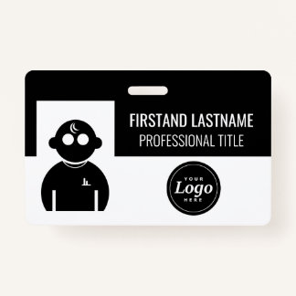 Crachá Funcionário Preto