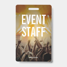 Crachá Funcionarios de eventos