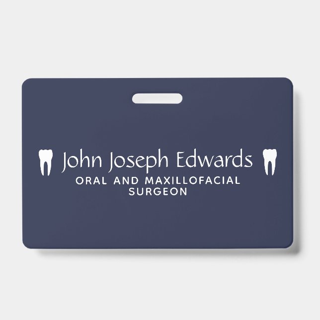 Crachá Funcionarios dentário (Frente)