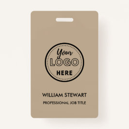 Crachá Funcionarios para funcionários da Rustic Business 